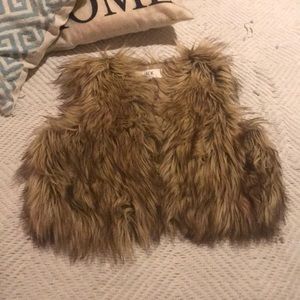 Faux fur vest